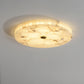Lampe ronde en albâtre, disponible en plusieurs tailles