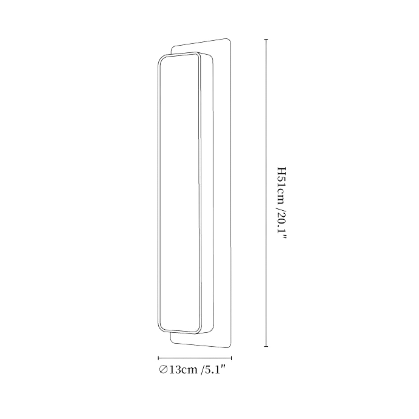 Design arrondi de la lampe murale pour ambiance apaisante