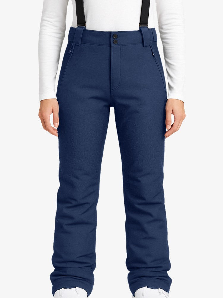 Gros plan sur la doublure thermique du pantalon de ski