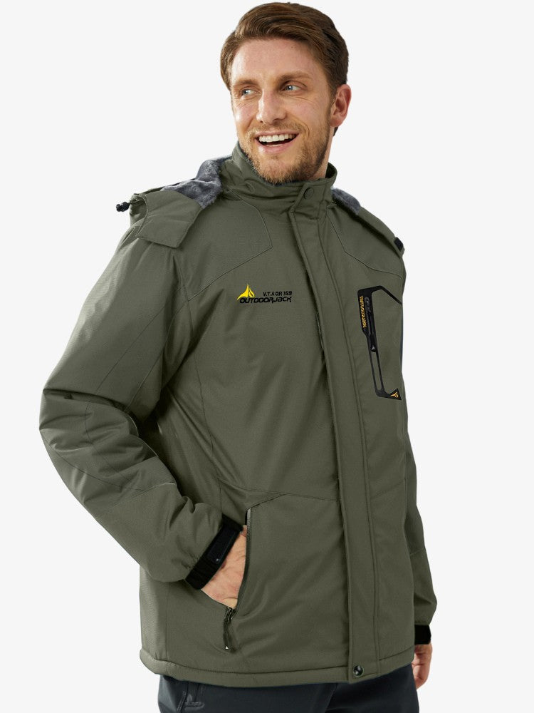Veste de ski avec jupe de neige intégrée pour protection