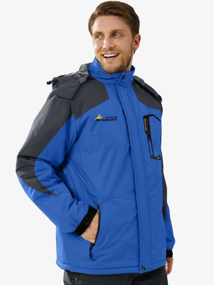 Veste de ski homme en polyester respirant