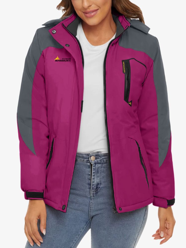 Capuche ajustable de la veste de ski pour protection