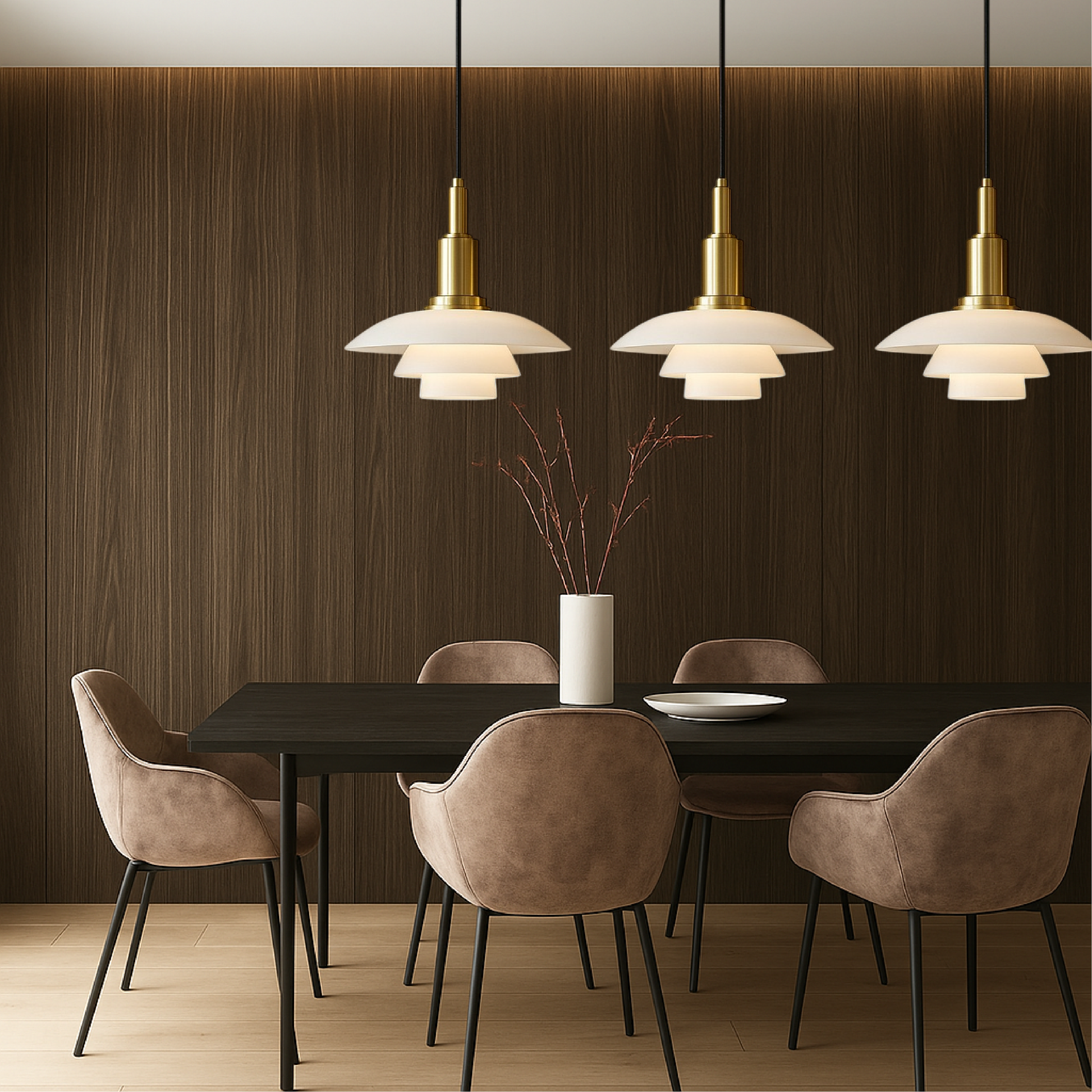 Vue rapprochée des têtes réglables en verre de la lampe