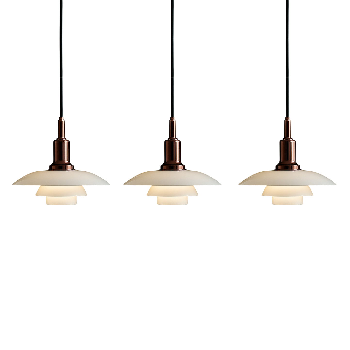 Installation de la lampe suspendue dans une salle à manger