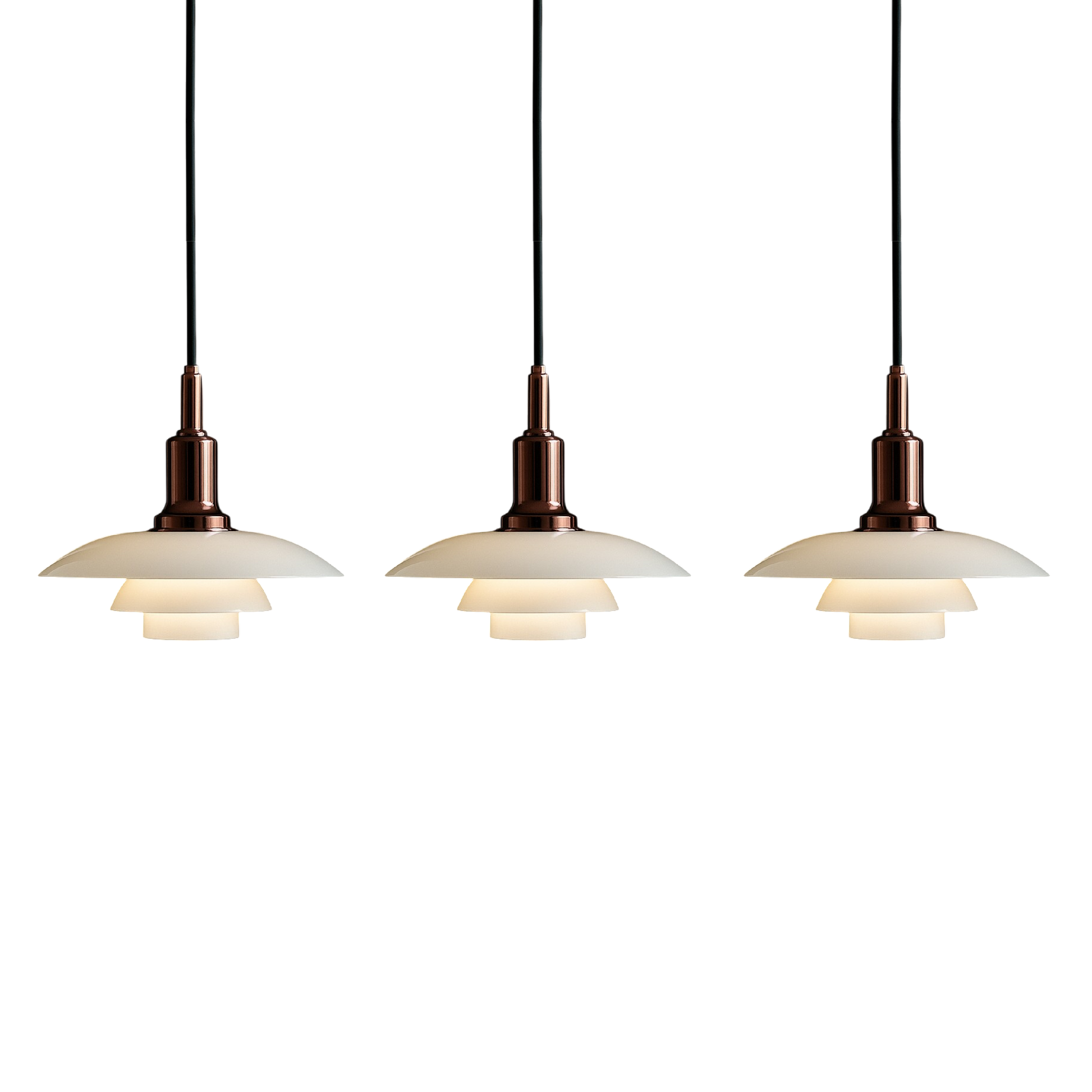Installation de la lampe suspendue dans une salle à manger