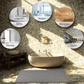 Tapis en PVC antibactérien sur sol de salle de bain