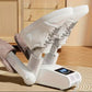 Gros plan sur l'assainisseur de chaussures blanc