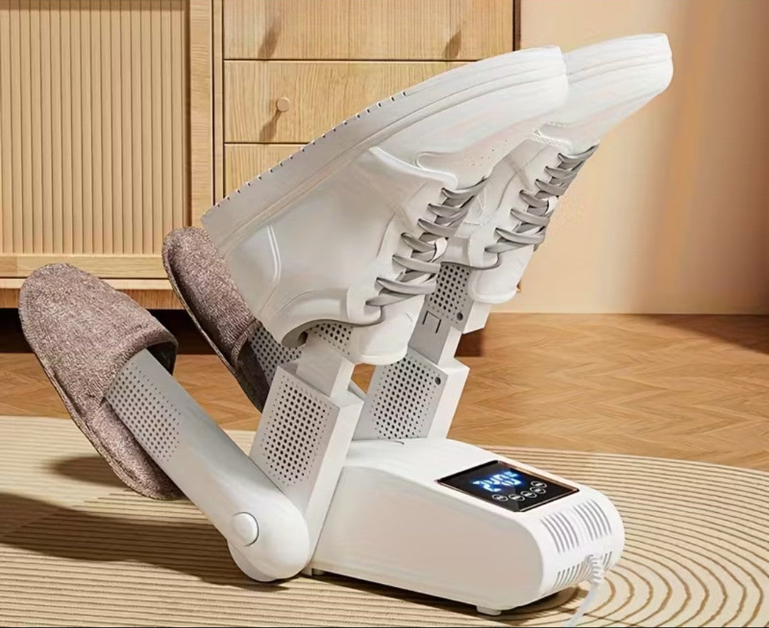 Gros plan sur l'assainisseur de chaussures blanc