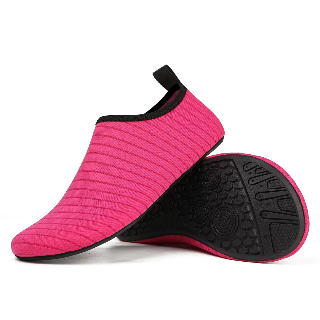 Détail du matériau respirant des chaussures d'eau
