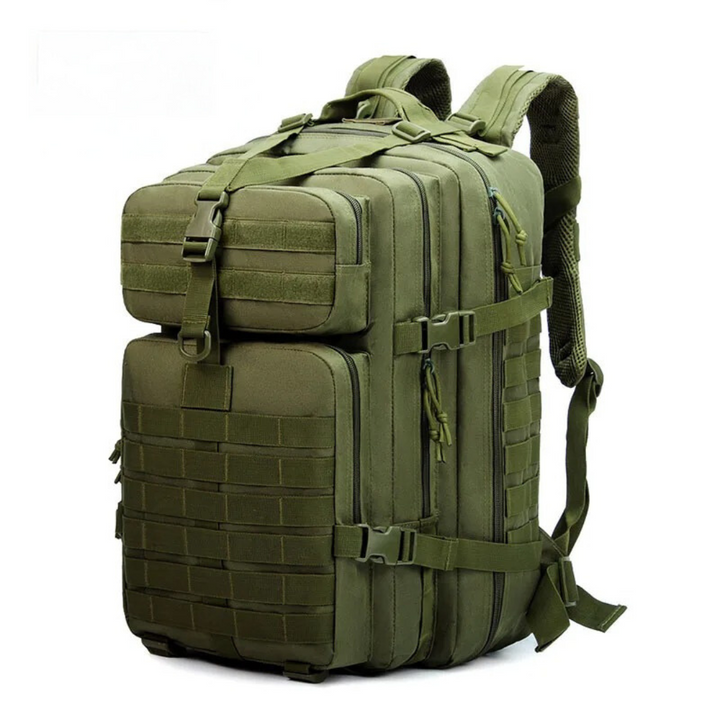 Sac à dos imperméable, fermeture éclair et boucles visibles
