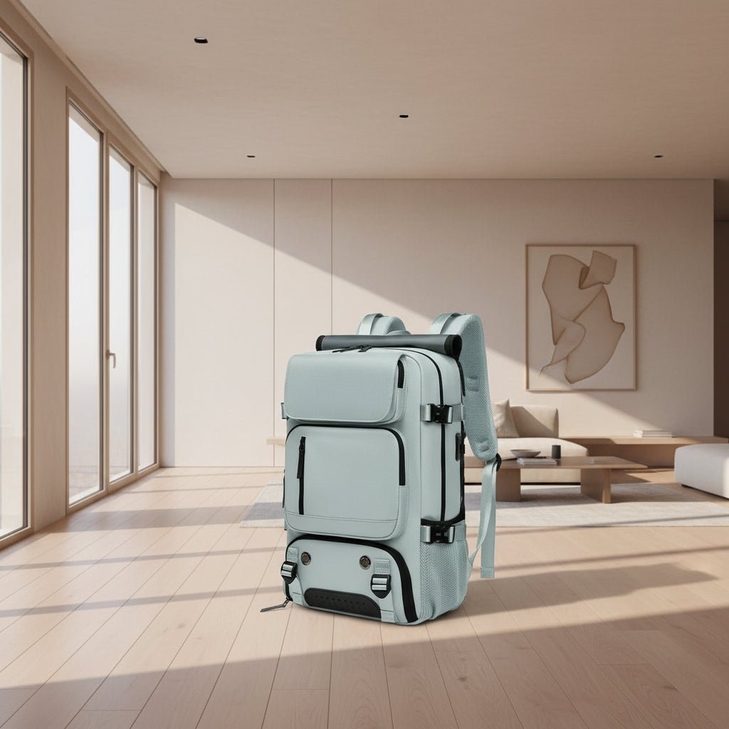 Sac à dos imperméable avec port USB et compartiment à chaussures