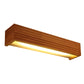 Détail du bois naturel de l'applique murale LED