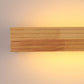 Éclairage LED chaud de l'applique murale en bois