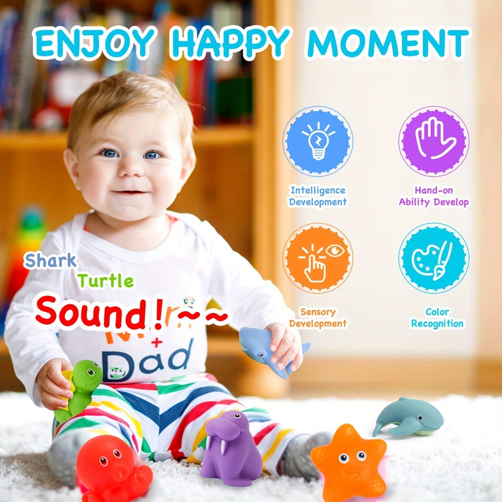 Collection de jouets flottants pour l'heure du bain des tout-petits