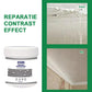 Main appliquant un revêtement transparent sur du carrelage