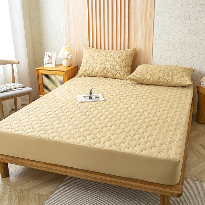 Protection de matelas montrant sa résistance aux liquides