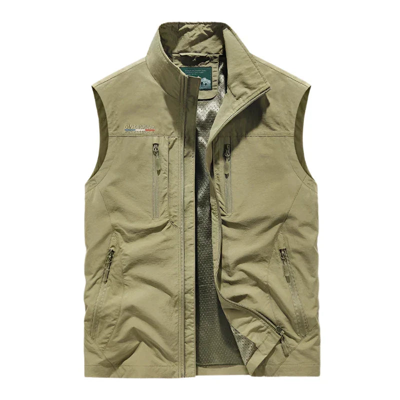 Gilet imperméable pour homme, idéal pour activités extérieures