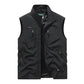 Gilet vert pour homme avec poches pratiques et boutons-pression