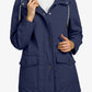 Zoom sur la capuche réglable avec pic pour protection pluie