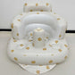 Chaise flottante bébé avec design coloré et structure gonflable