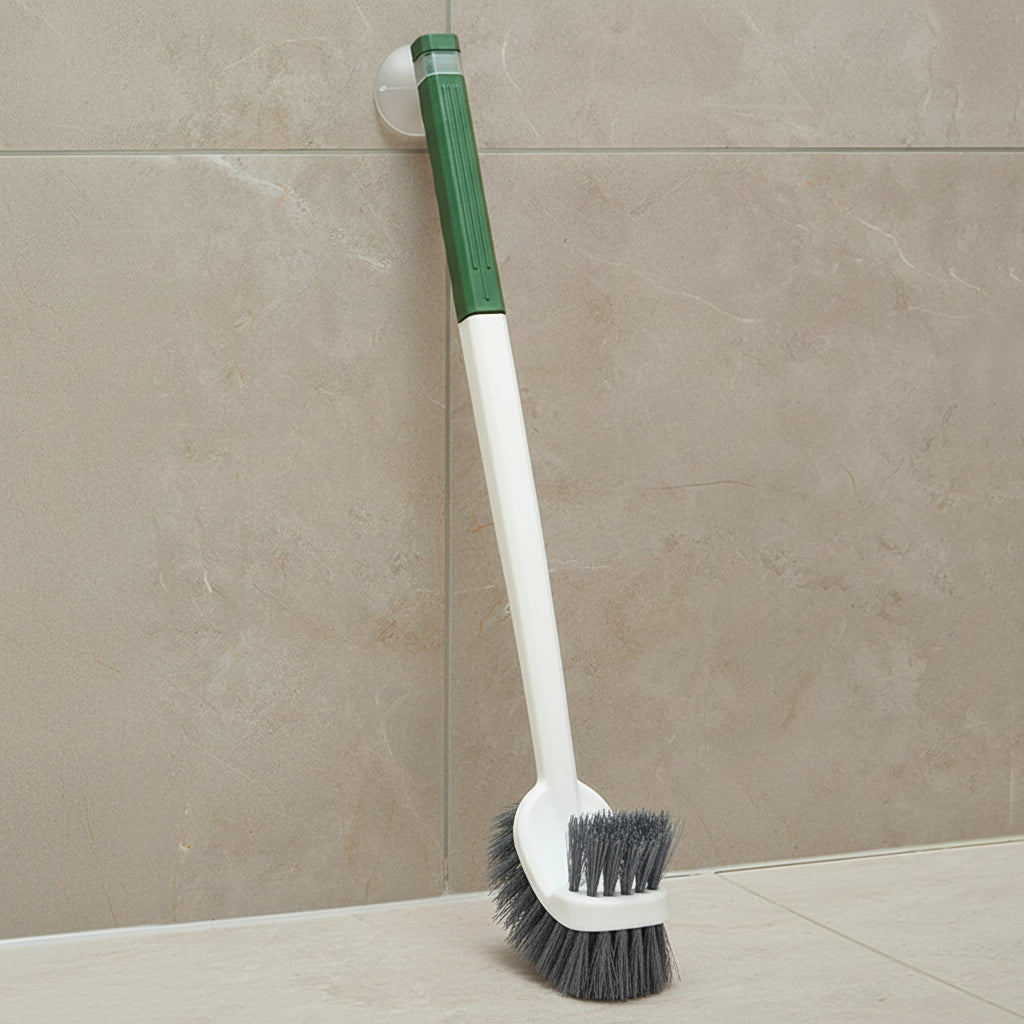 Illustration de la brosse atteignant sous le rebord