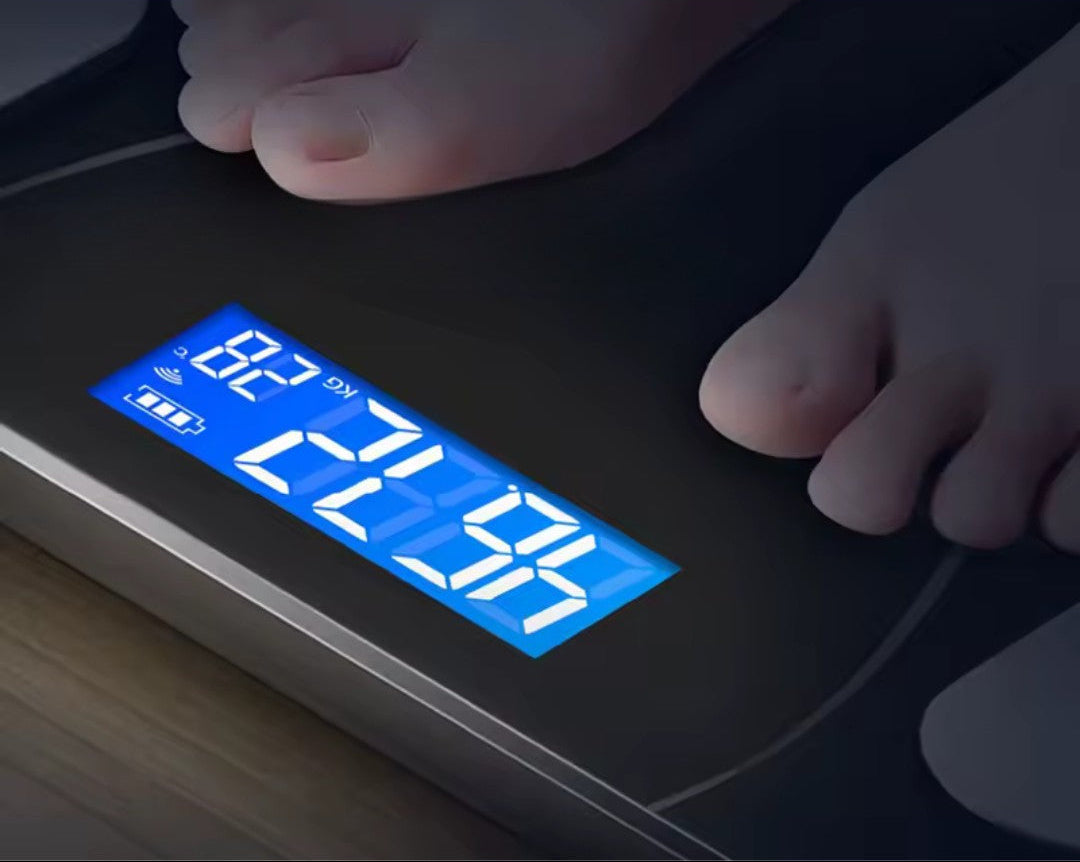 Vue latérale de la balance montrant le design élégant