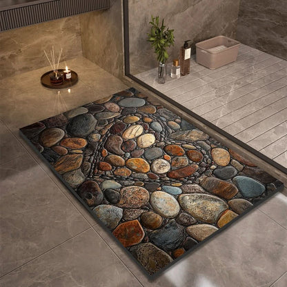 Tapis de Bain Diatomée aquastone stylish non slip vue de face vue 22