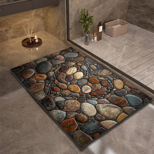 Tapis de Bain Diatomée aquastone stylish non slip vue de face vue 22