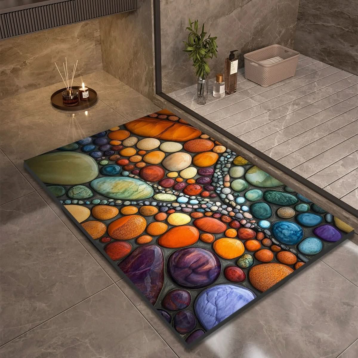 Tapis de Bain Diatomée aquastone stylish non slip vue d'ensemble vue 20