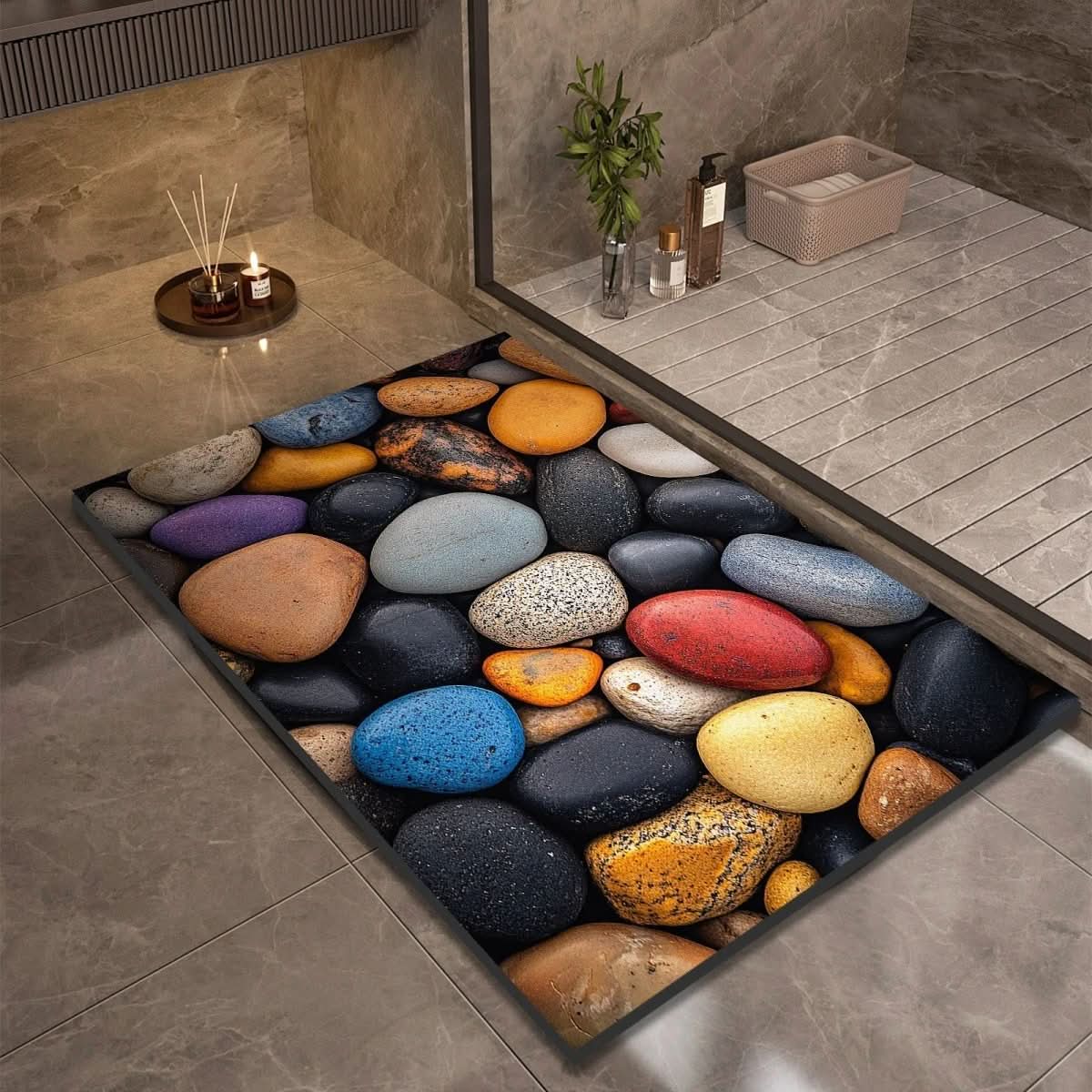 Tapis de Bain Diatomée aquastone stylish non slip vue latérale vue 9