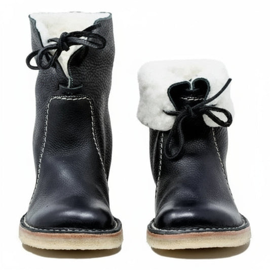 Bottes imperméables avec bout rond et talon de 3 cm