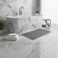 Tapis de douche rectangulaire avec ventouses robustes