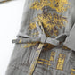 Détails du col et des manches du pyjama kimono