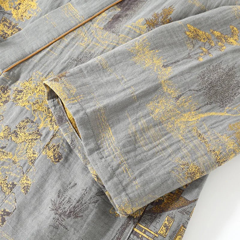 Motifs aquarelle sur fond clair du pyjama