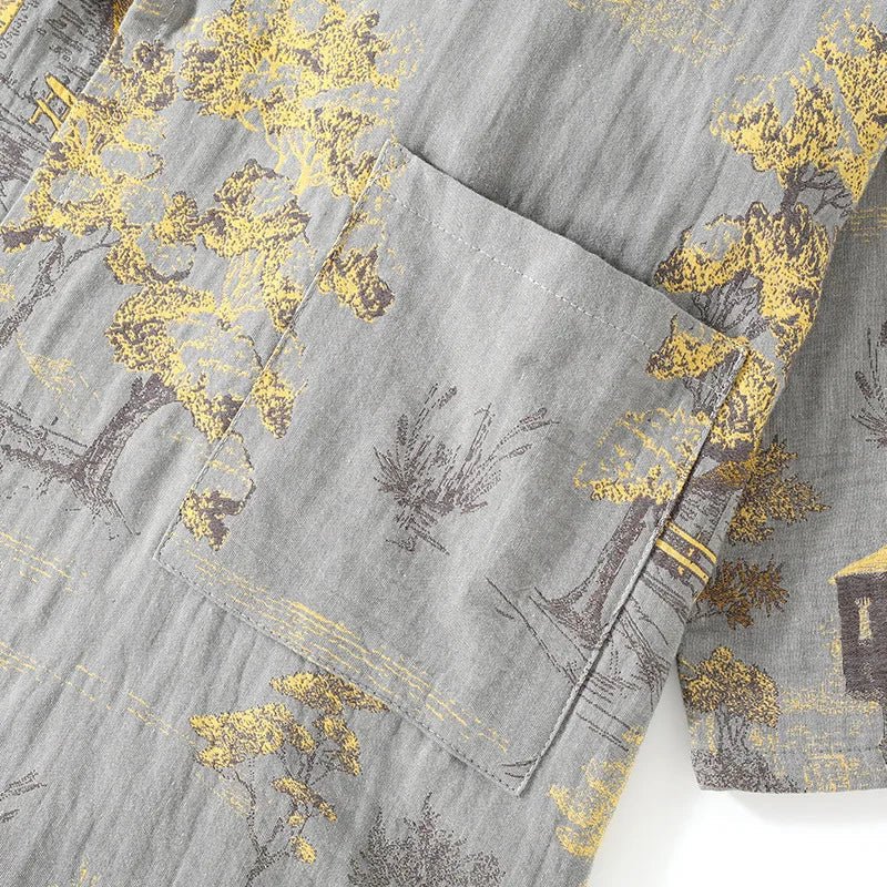 Pyjama kimono en coton, idéal pour la détente