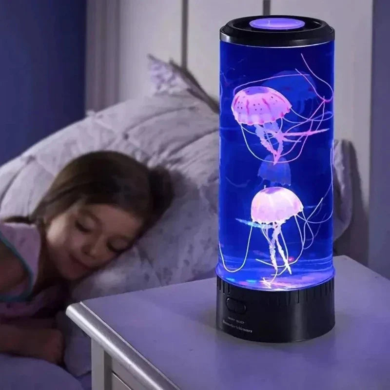 Lampe méduse illuminée avec effet de lumière douce