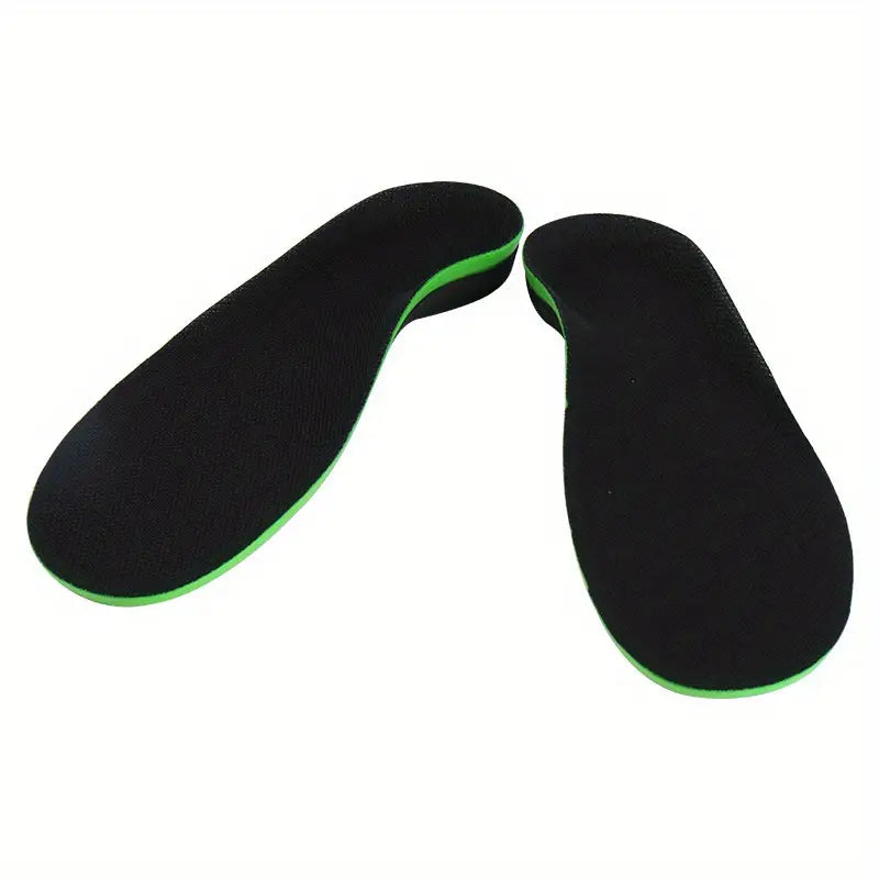 Semelles avec soutien de voûte pour pieds plats, vue de dessus