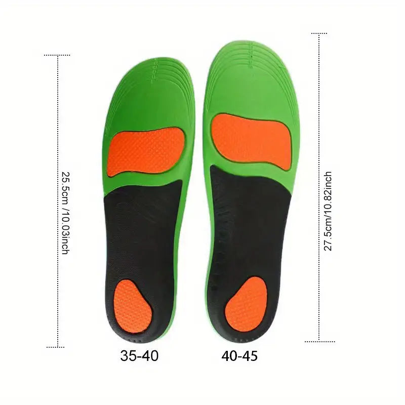 Semelles adaptées à diverses chaussures, vue d'ensemble