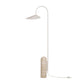 Vue complète de la lampe, hauteur de 136 cm