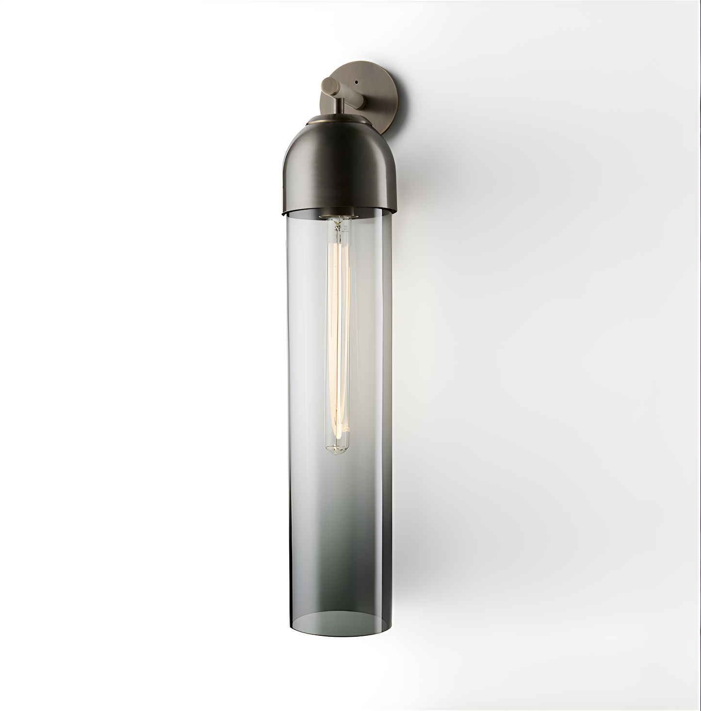 Vue rapprochée de la base métallique de l'applique