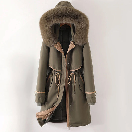 Veste portée en extérieur, vue complète
