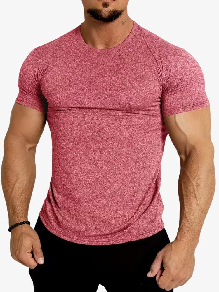 Vue arrière d'un t-shirt de sport ajusté