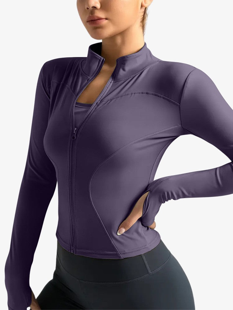 Zoom sur le matériau polyester et élasthanne du gilet