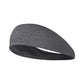 Bandeau de sport unisexe posé à plat, détail du tissu