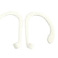 Crochets d'oreille en silicone pour Airpods sur fond blanc