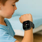 Montre connectée enfant avec écran tactile et bracelet bleu