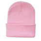 Bonnet d'hiver tricoté posé à plat, couleur neutre