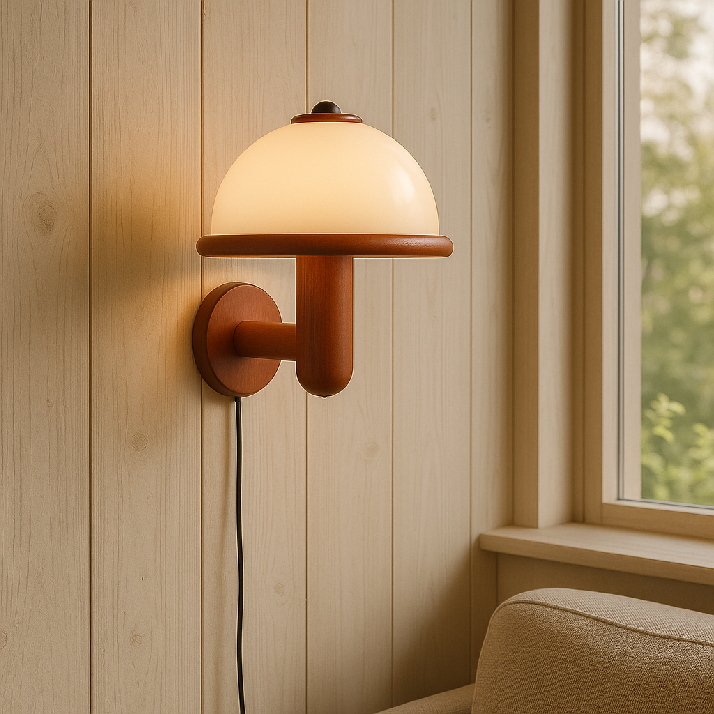 Applique murale scandinave installée dans un intérieur moderne