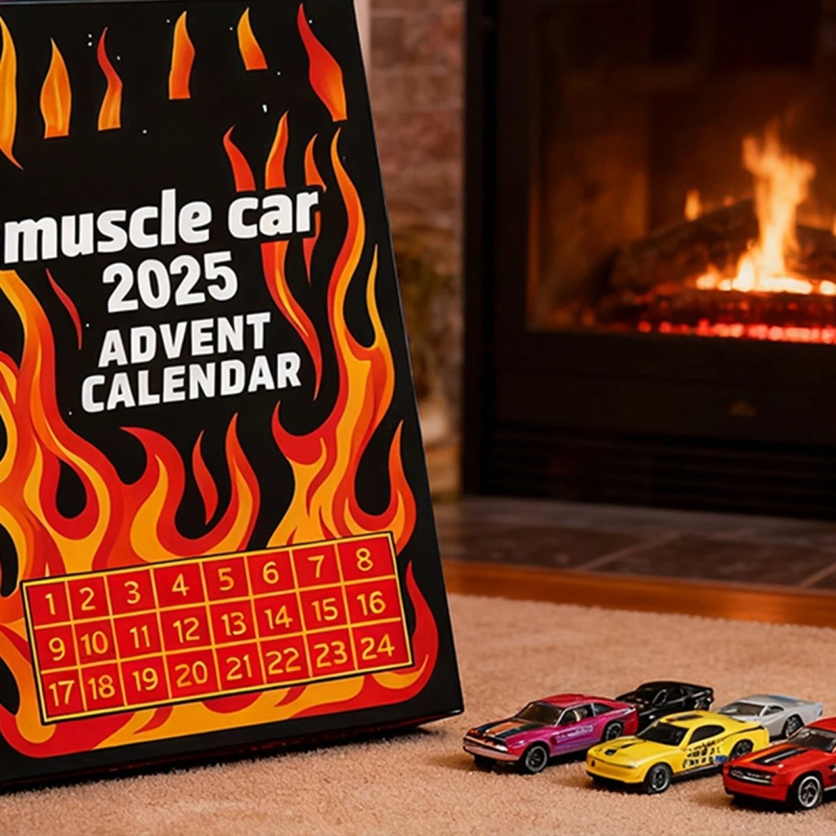 Illustration du calendrier de l'Avent avec portes numérotées