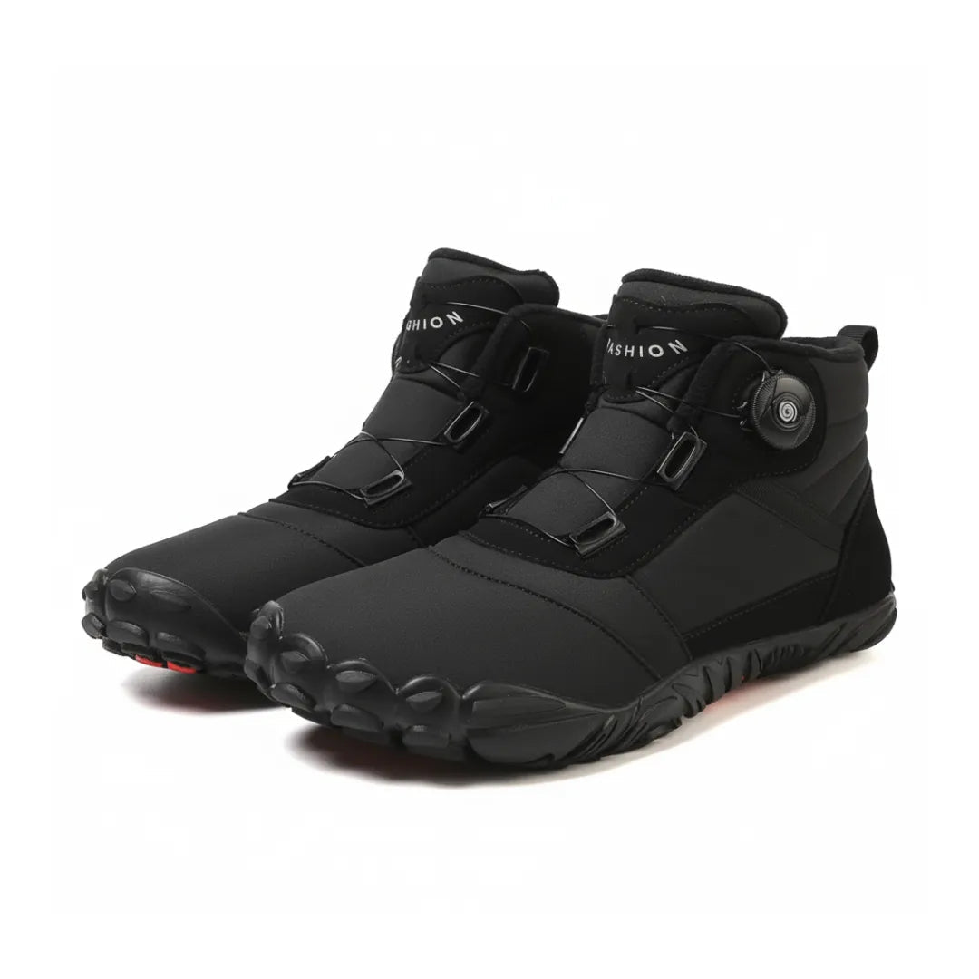 Bottes barefoot en différentes couleurs alignées